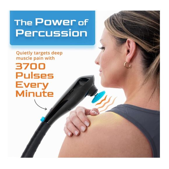 Mighty Bliss Deep Tissue Back and Body Massager Cordless Electric Handheld Black - Picture 7 of 10